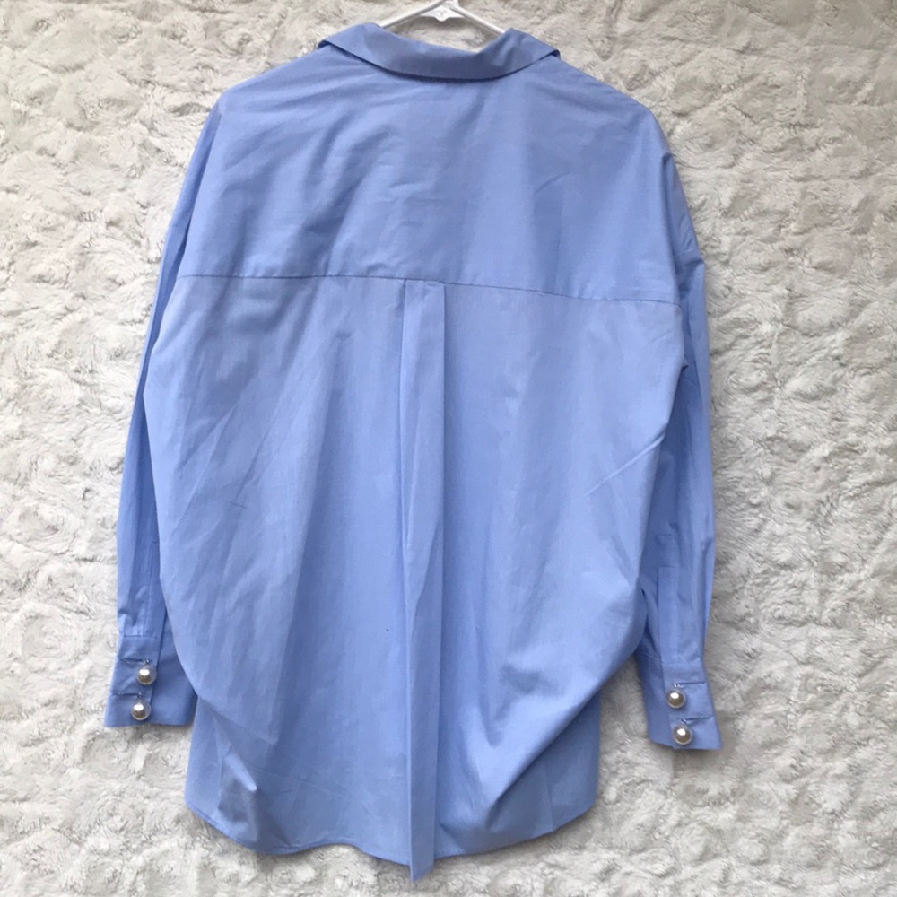 NWT Philosophy Blue Bead Embellished Tunic SzSM - Picture 6 of 8